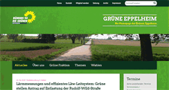 Desktop Screenshot of gruene-eppelheim.de